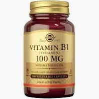 Vitamina B1 Tiamina 100mg 100cap Solgar